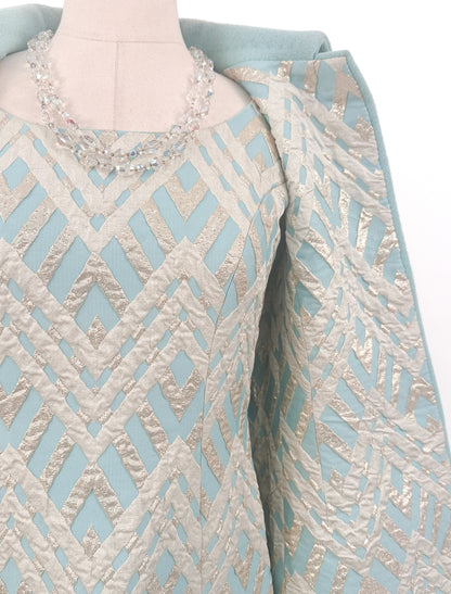 1960s Matching Two Piece Ensemble by Adele Simpson / Waist 28"