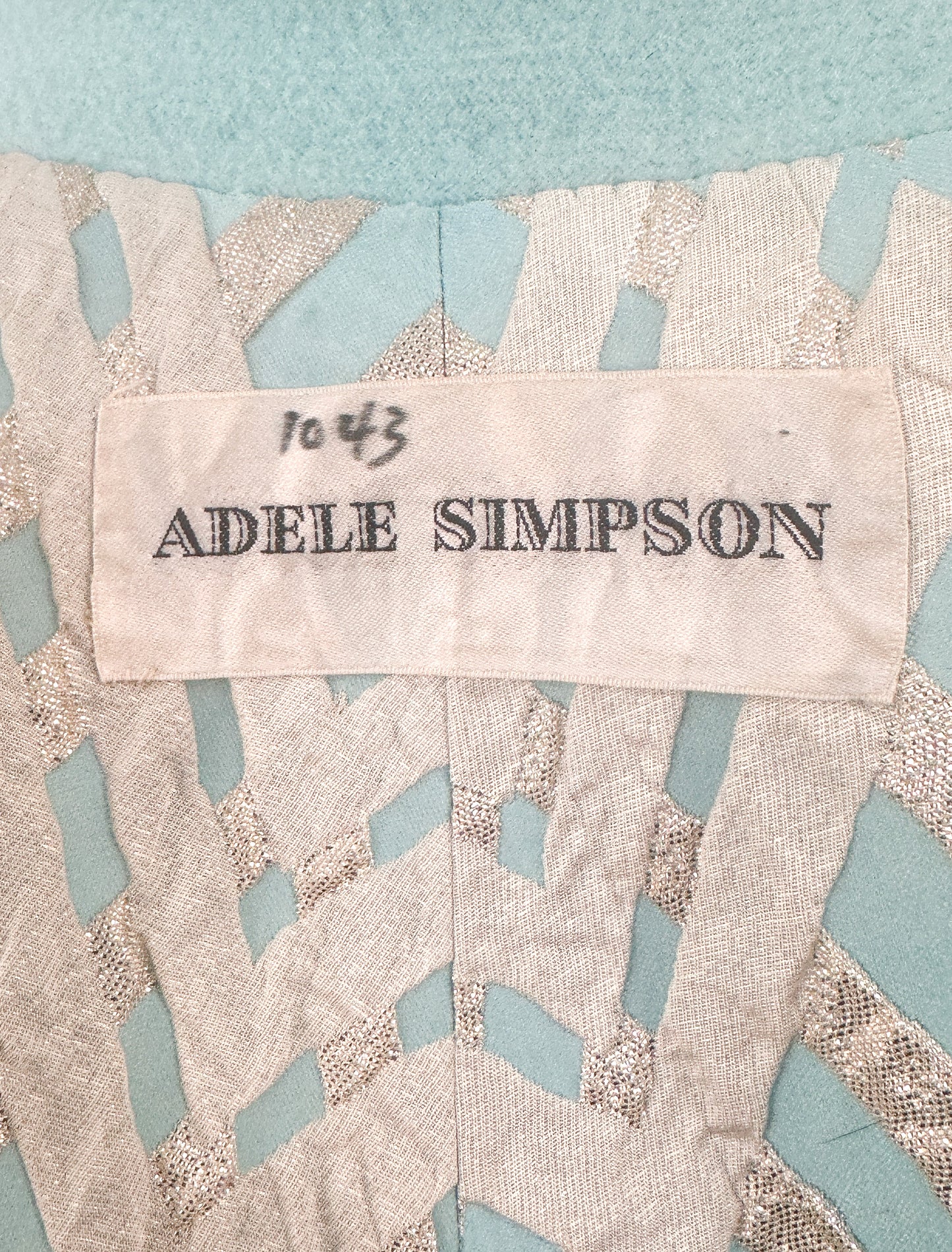 1960s Matching Two Piece Ensemble by Adele Simpson / Waist 28"