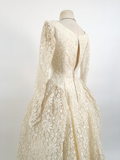 1950s Motaldo's Wedding Dress / Waist 24