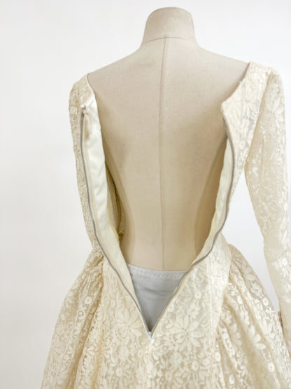1950s Motaldo's Wedding Dress / Waist 24