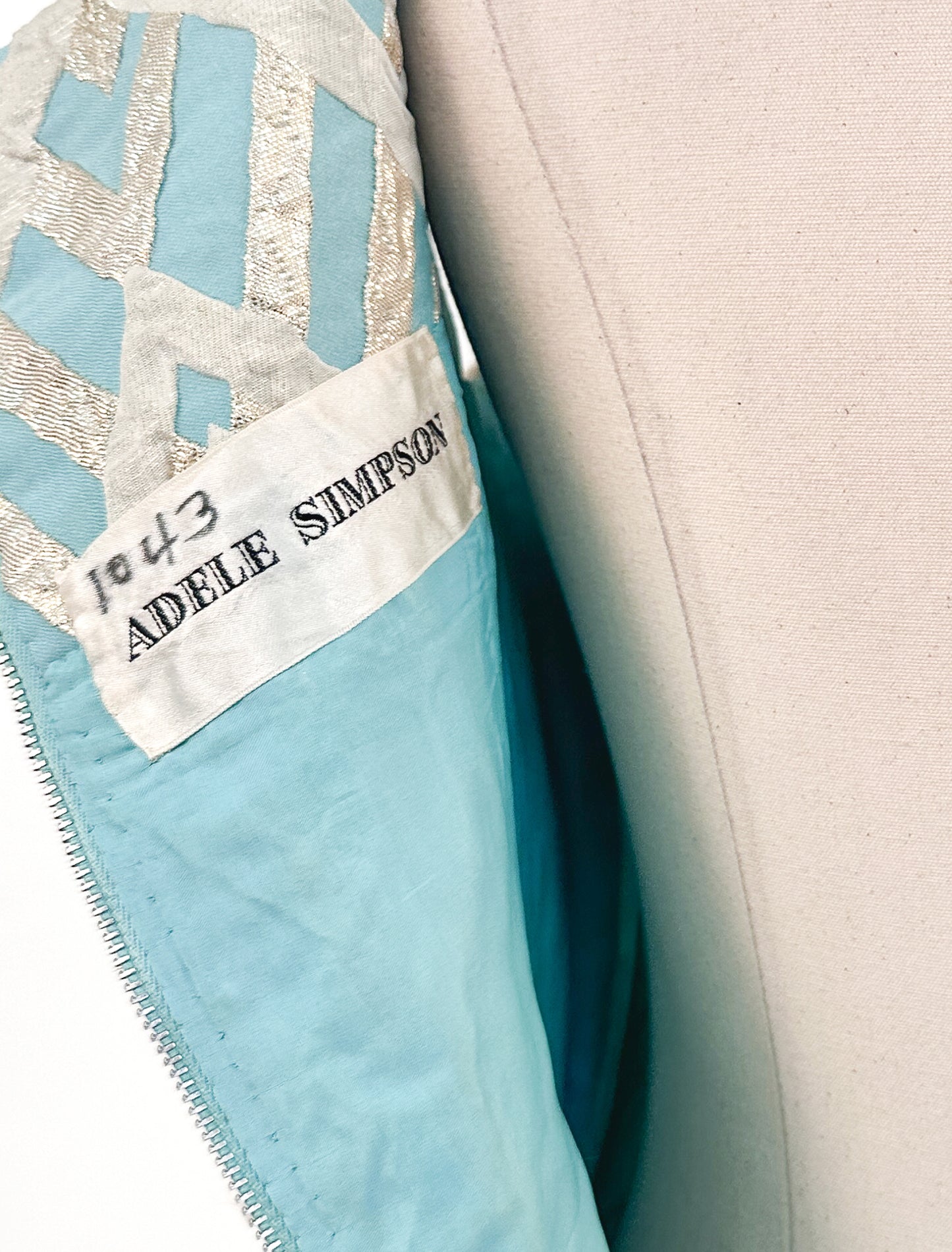 1960s Matching Two Piece Ensemble by Adele Simpson / Waist 28"