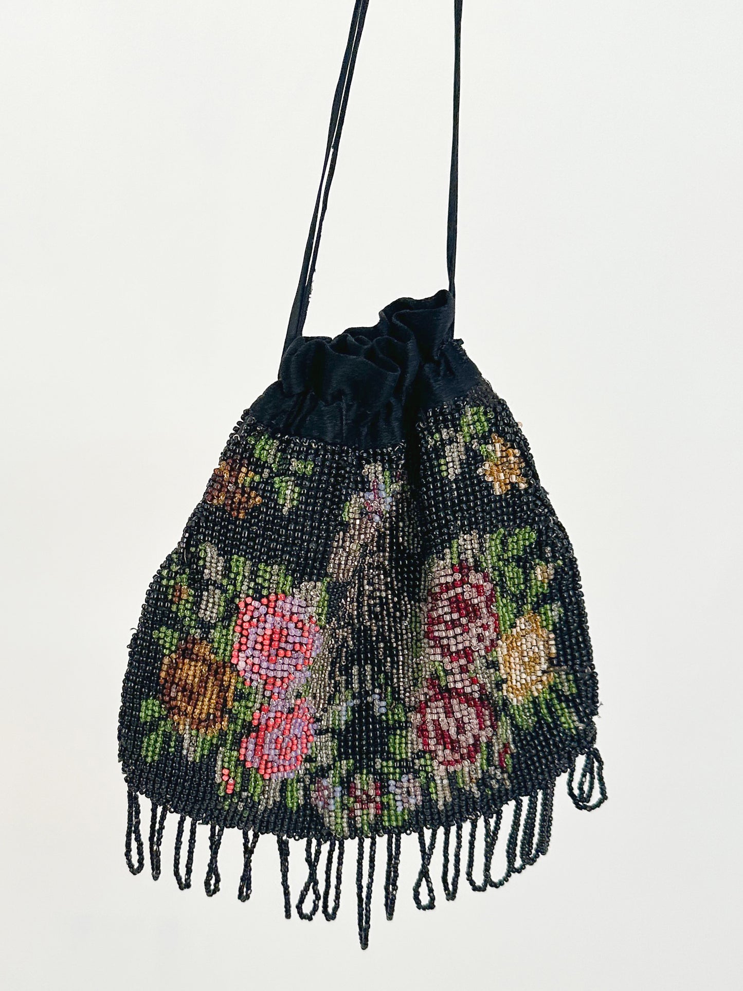 1900-1920 Glass Beaded Ridicule Handbag