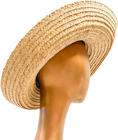 1990s 'Nancy Meyers' Romcom Summer Straw Hat with Hydrangeas