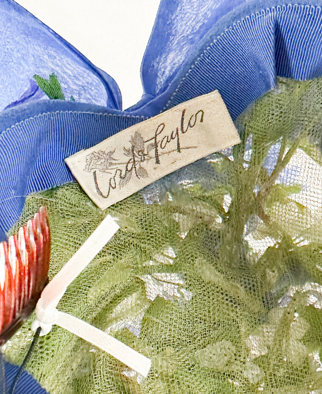 1950-60s Bluebell and Daisy Floral Fascinator with Bows