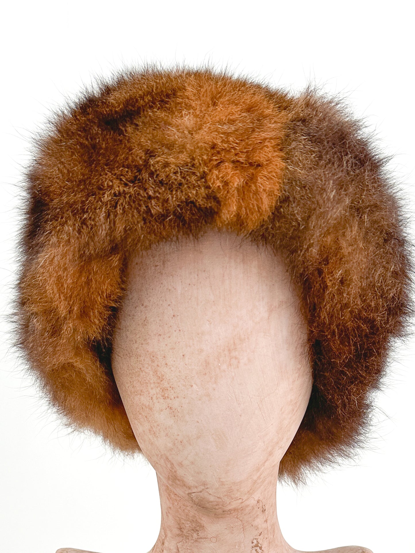 1960s Real Vintage Brown Fur Hat / OSFM