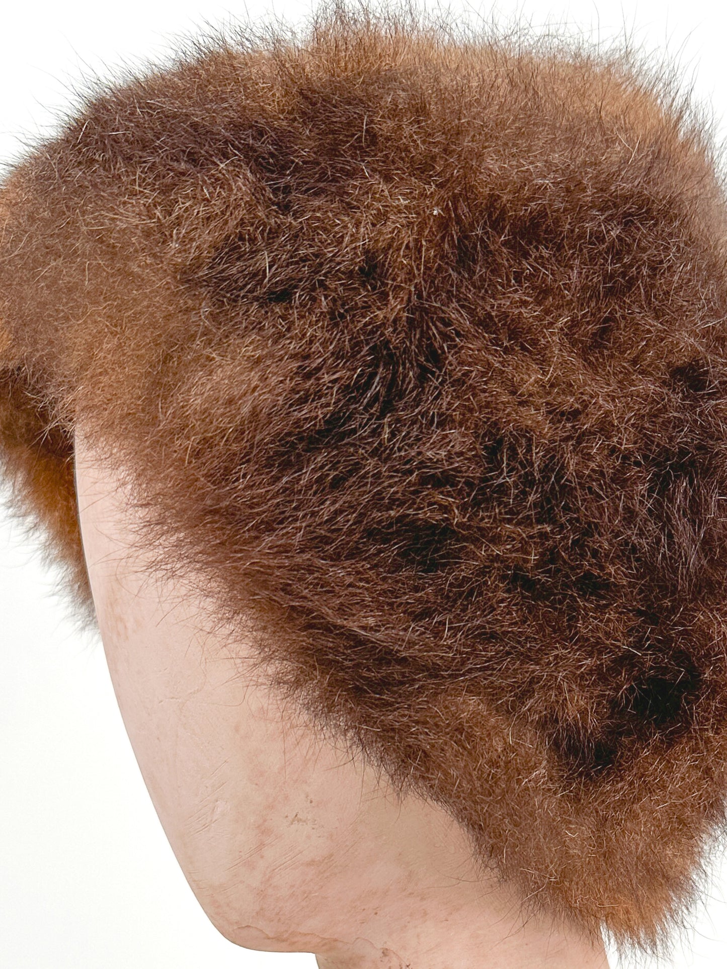 1960s Real Vintage Brown Fur Hat / OSFM