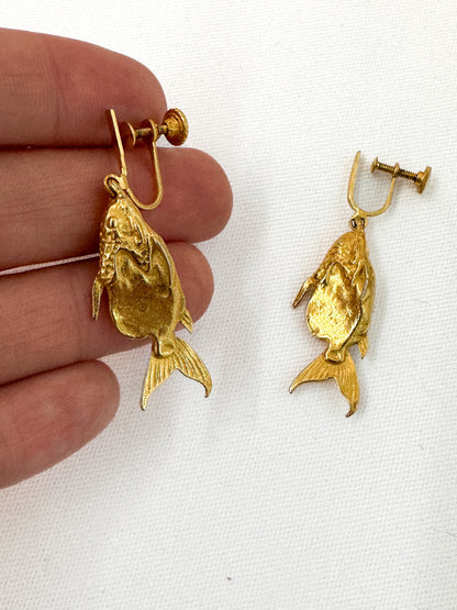 1970s Goldfish Earrings by The Metropolitan Art Museum