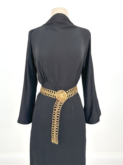 1970s Woven Gold Adjustable Belt / OSFM