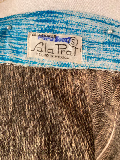 Rare 1950s Vibrant Hand Painted Matador Circle Skirt / Waist 26