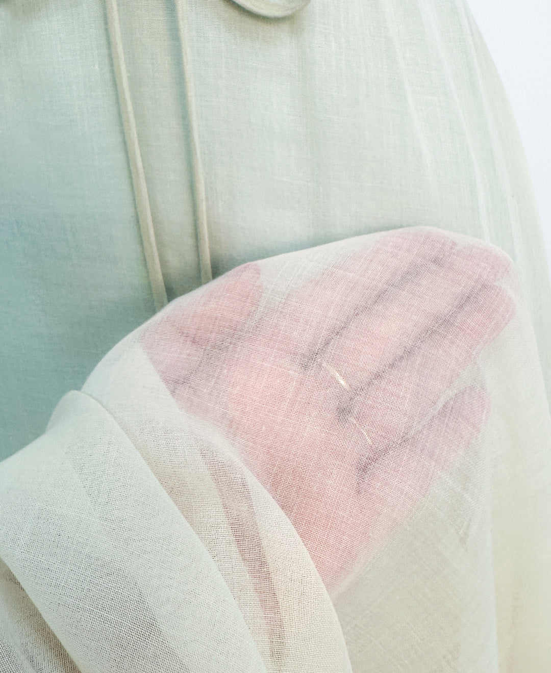 1960s Sea Green and Lace Dress / Waist 28