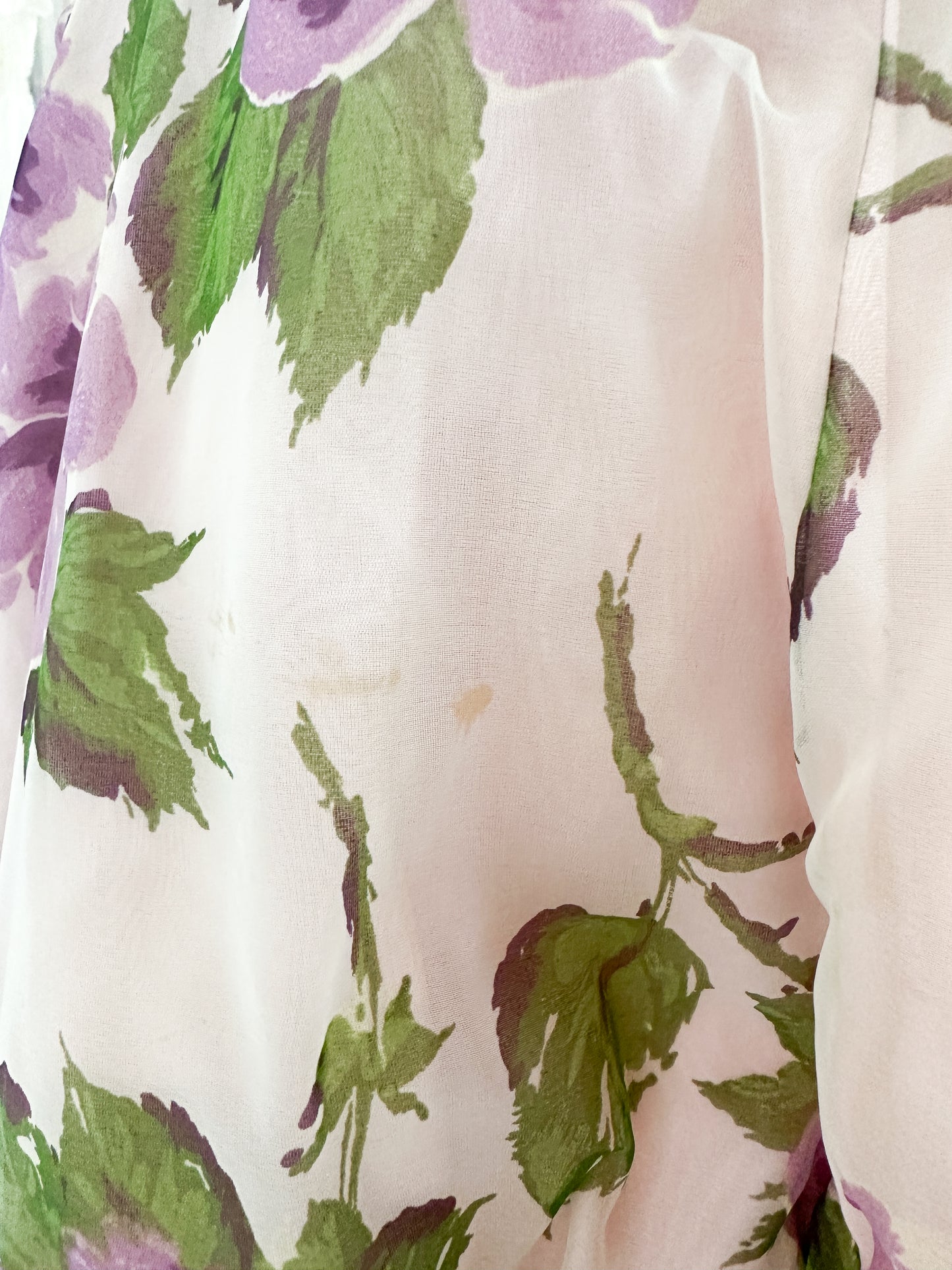 1950s Stunning Purple Rose Dress with Bubble Peplum / Waist 26