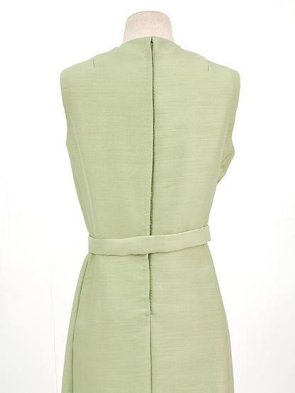 1960s Matching Pistachio Shift Dress & Swing Jacket / Bust 42