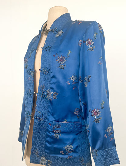 1950-60s Revisable Chinese Silk Jacket / Bust