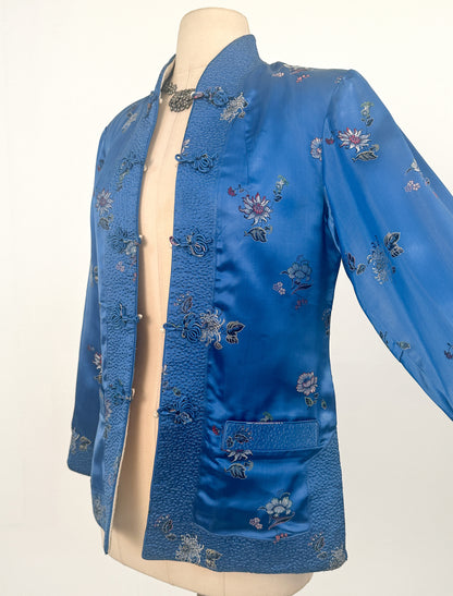 1950-60s Revisable Chinese Silk Jacket / Bust