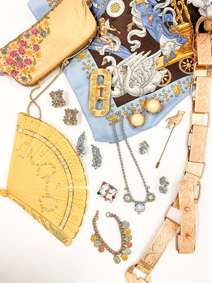 Vintage Zodiac, Stars and Mythological Scarf