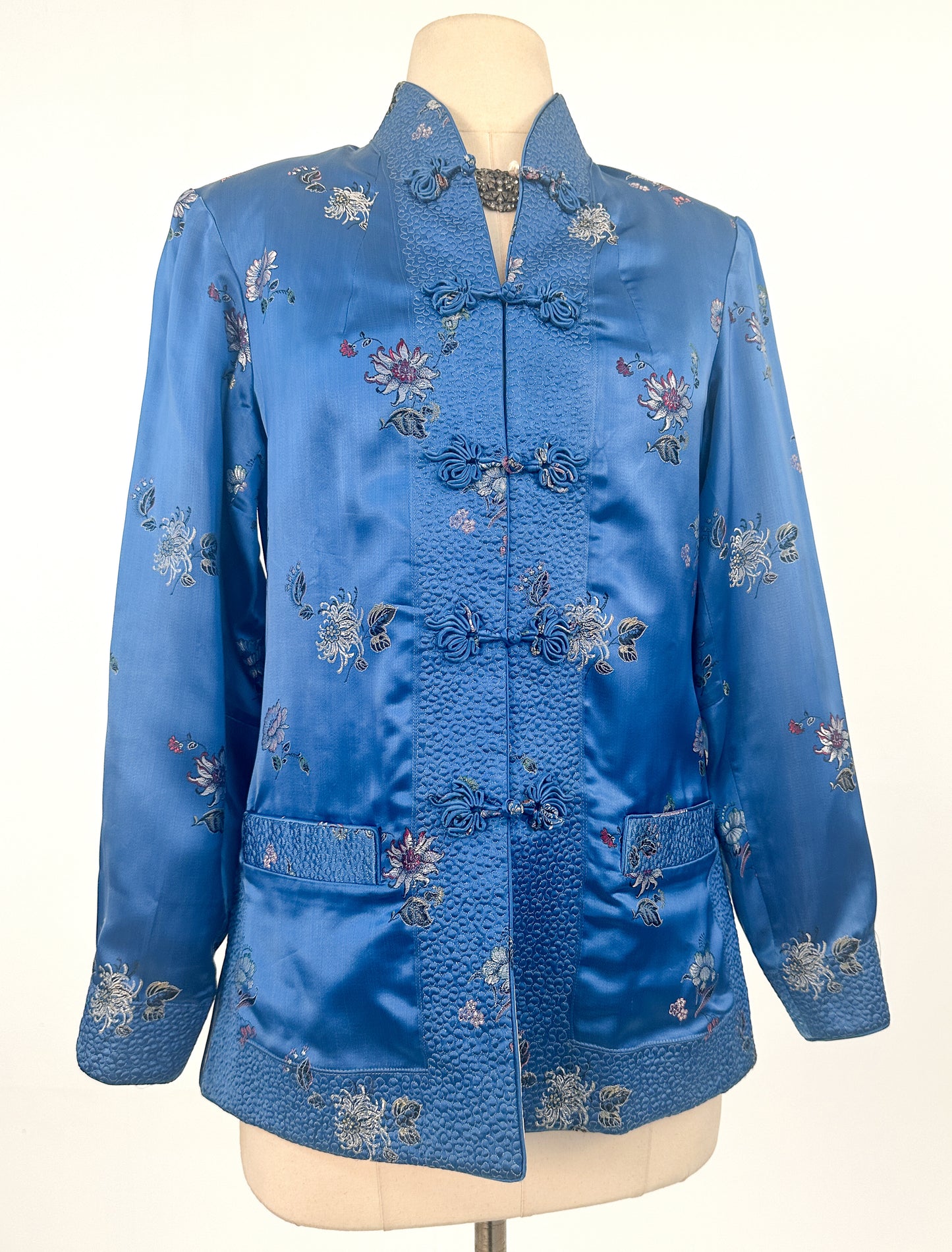 1950-60s Revisable Chinese Silk Jacket / Bust