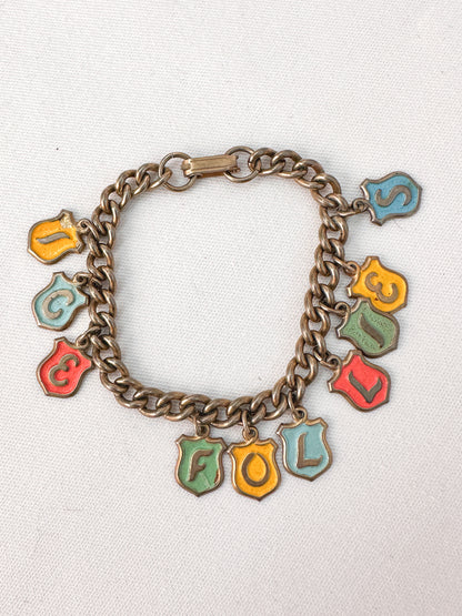 1950s ICE FOLLIES Charm Bracelet
