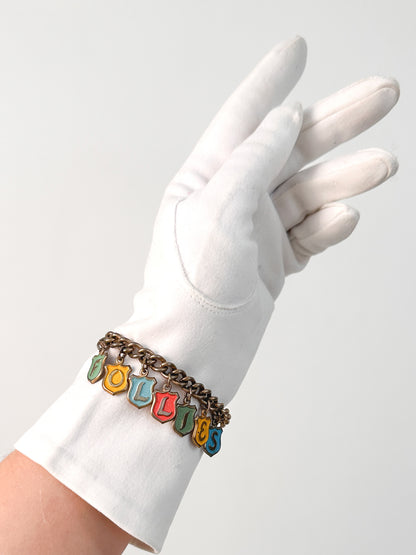 1950s ICE FOLLIES Charm Bracelet