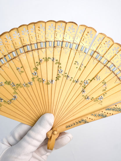 Late 1800s Antique Celluloid Hand Fan