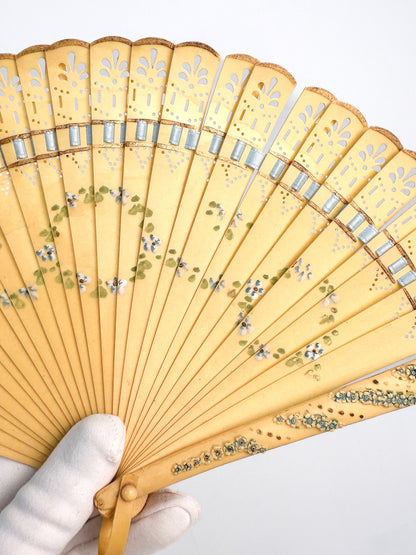 Late 1800s Antique Celluloid Hand Fan