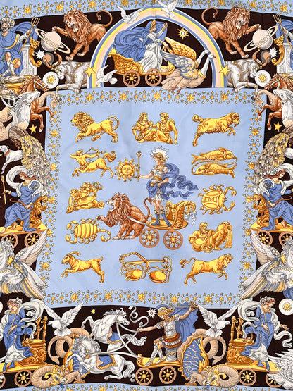 Vintage Zodiac, Stars and Mythological Scarf