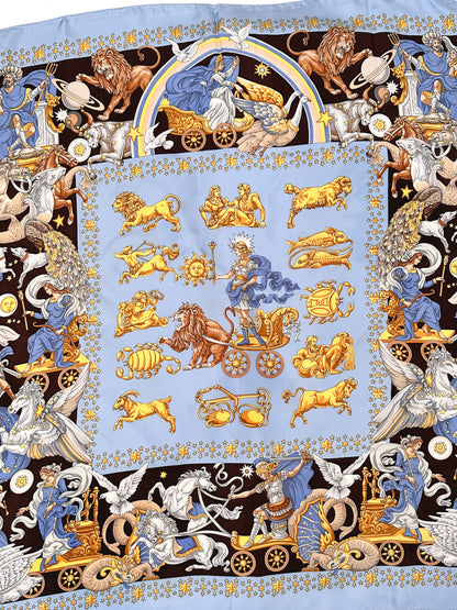 Vintage Zodiac, Stars and Mythological Scarf