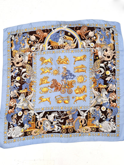 Vintage Zodiac, Stars and Mythological Scarf