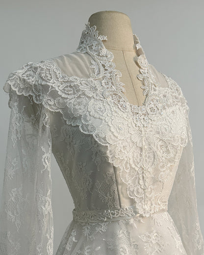 1970s 'The Eternal Vow' Wedding Gown / X-Small