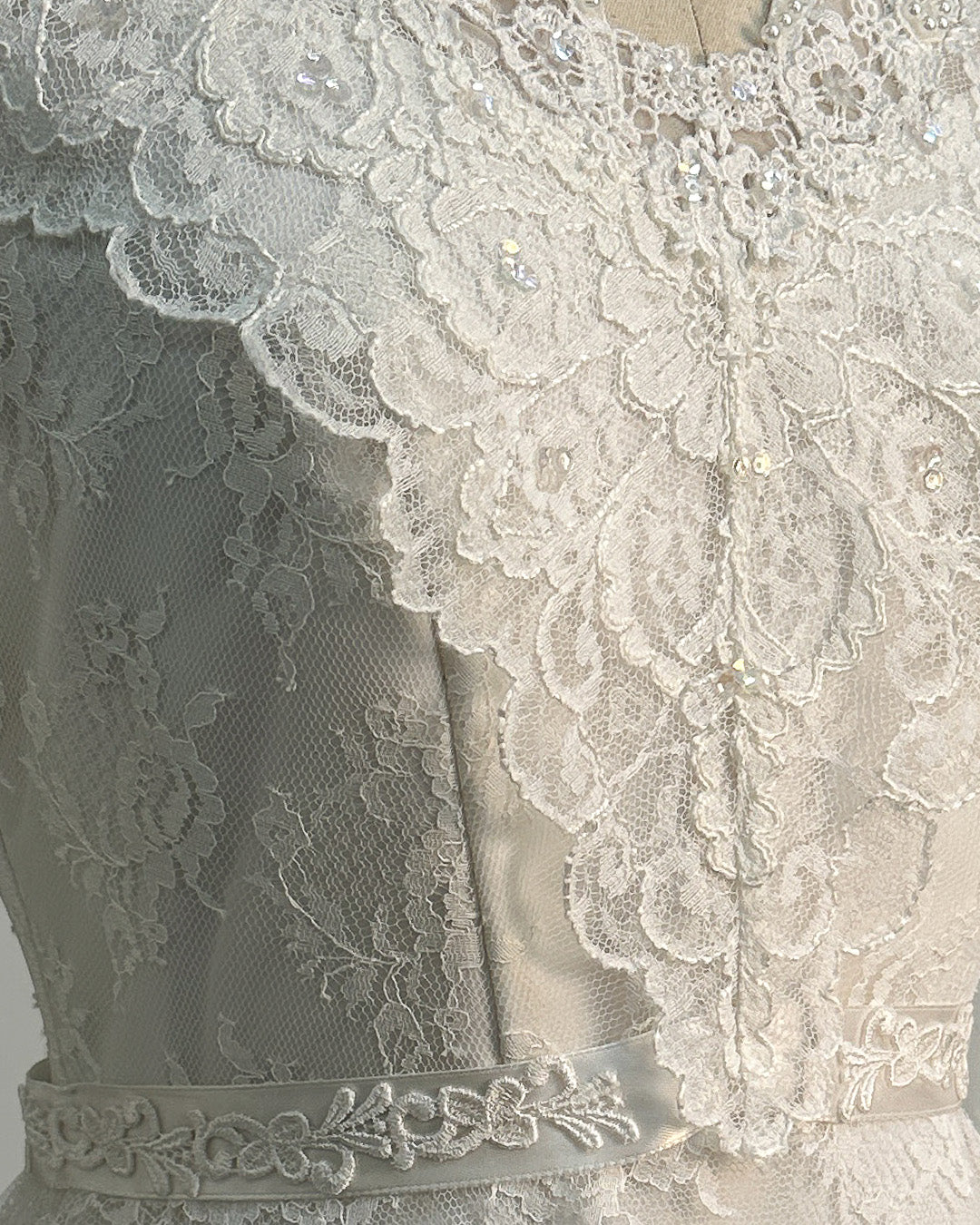 1970s 'The Eternal Vow' Wedding Gown / X-Small