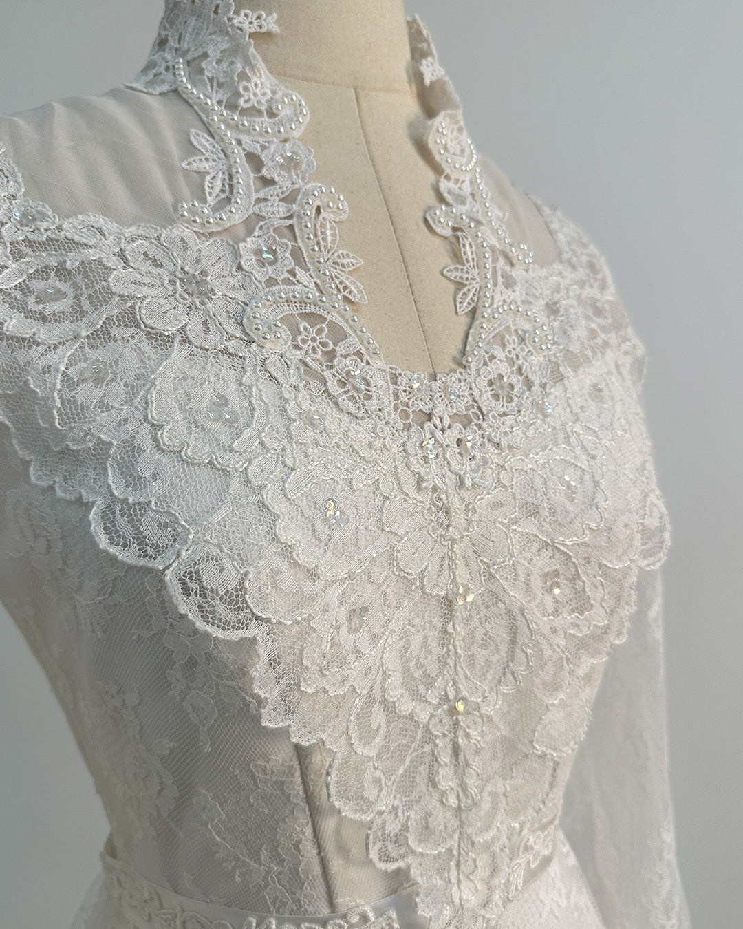 1970s 'The Eternal Vow' Wedding Gown / X-Small
