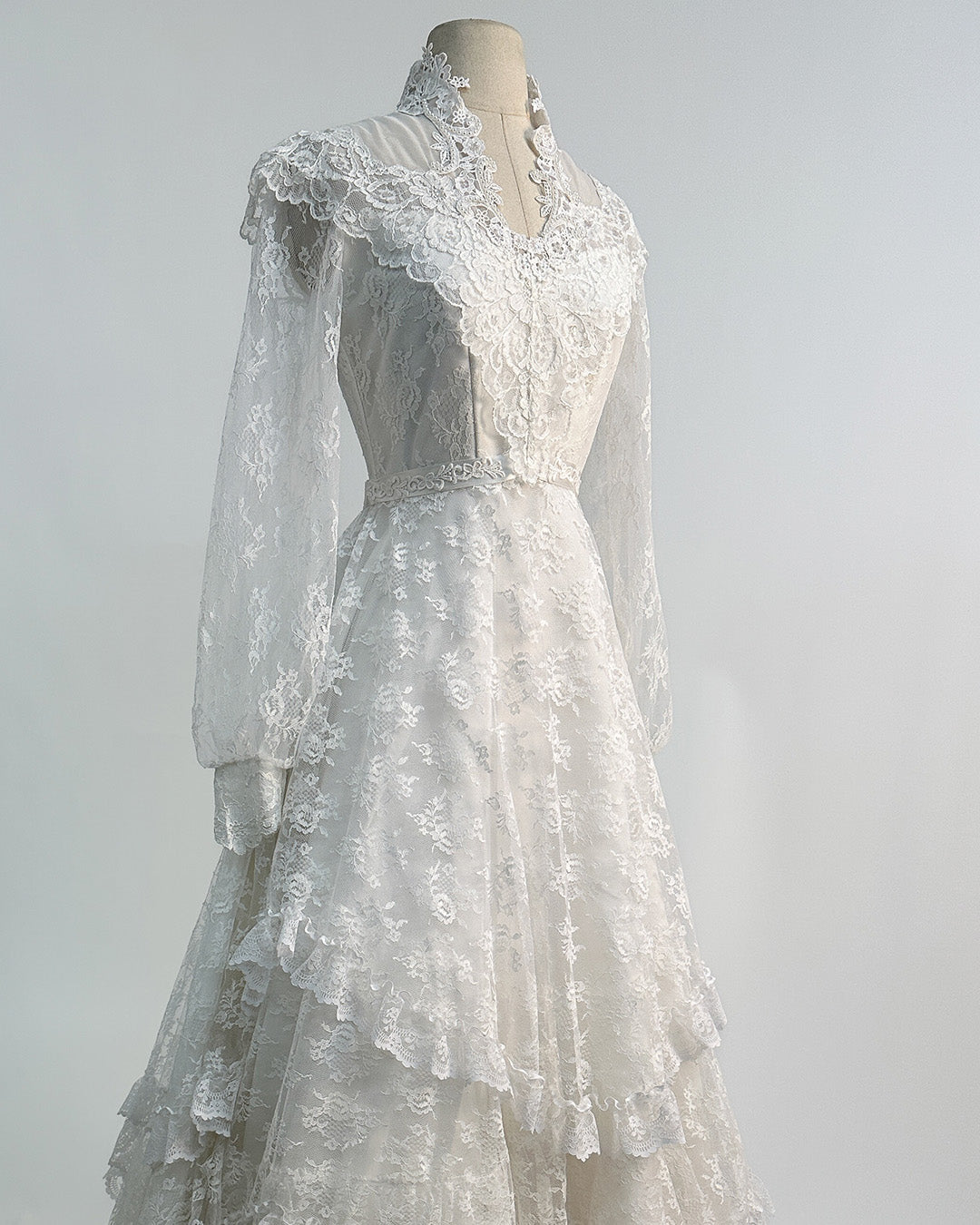 1970s 'The Eternal Vow' Wedding Gown / X-Small