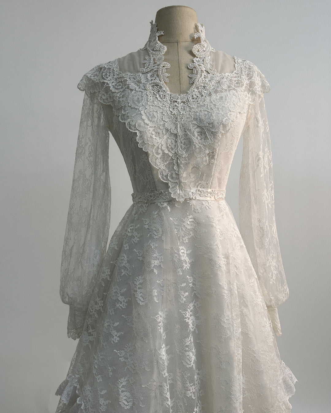 1970s 'The Eternal Vow' Wedding Gown / X-Small