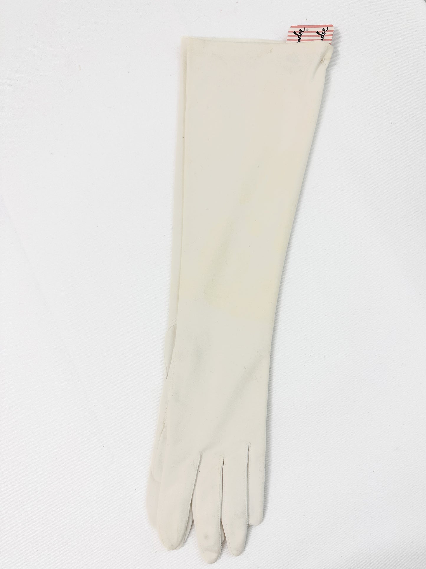 1950-60s White Mid-Length Gloves in Original Packaging