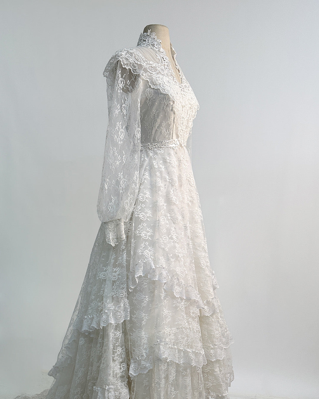 1970s 'The Eternal Vow' Wedding Gown / X-Small