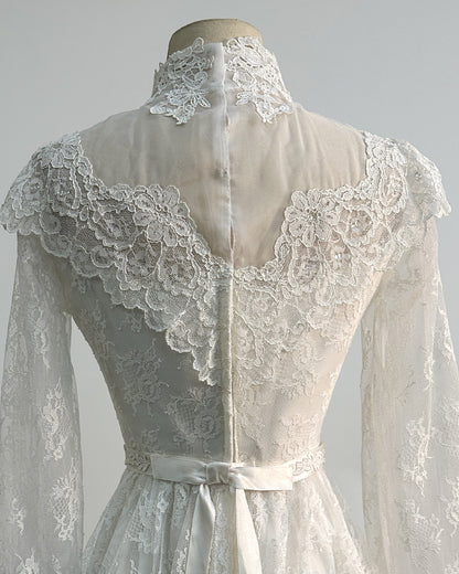 1970s 'The Eternal Vow' Wedding Gown / X-Small