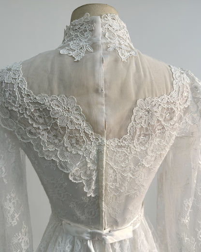 1970s 'The Eternal Vow' Wedding Gown / X-Small