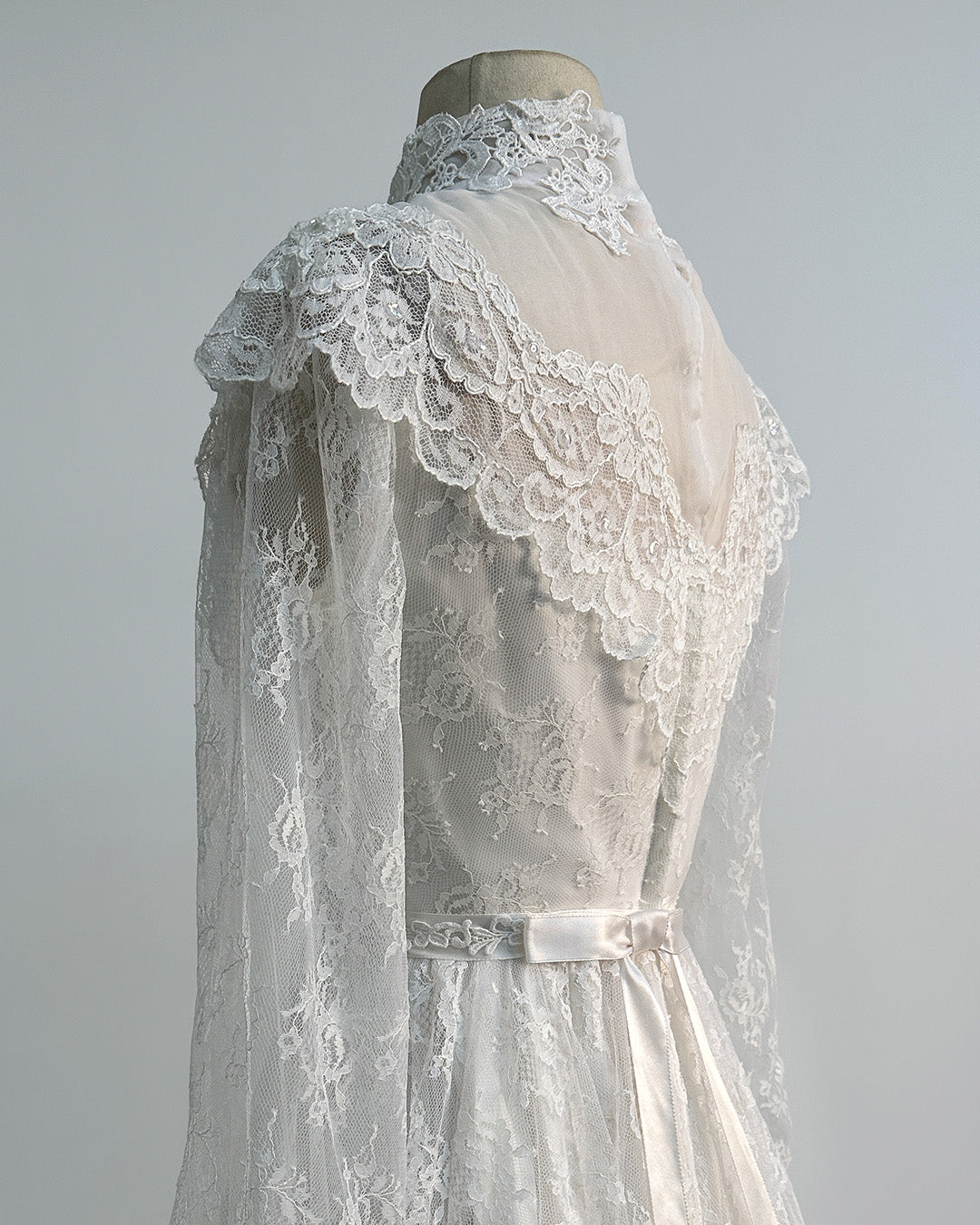 1970s 'The Eternal Vow' Wedding Gown / X-Small