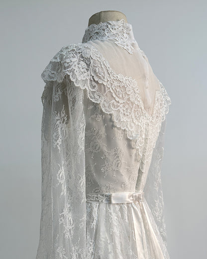 1970s 'The Eternal Vow' Wedding Gown / X-Small