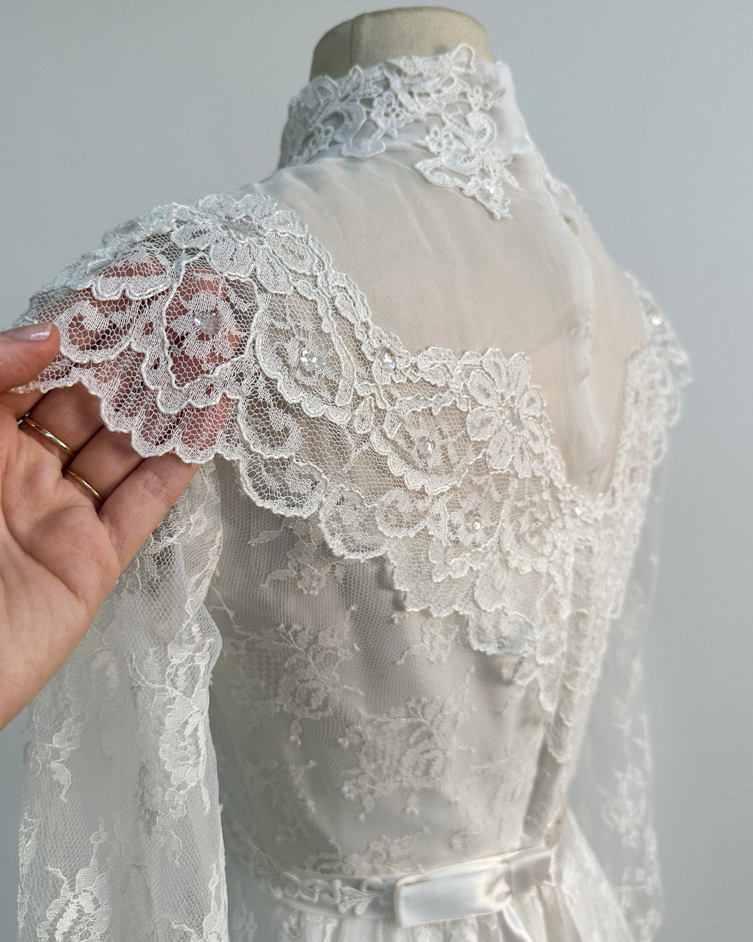 1970s 'The Eternal Vow' Wedding Gown / X-Small