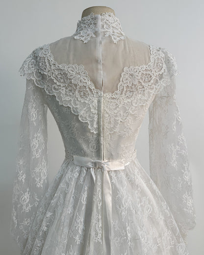 1970s 'The Eternal Vow' Wedding Gown / X-Small