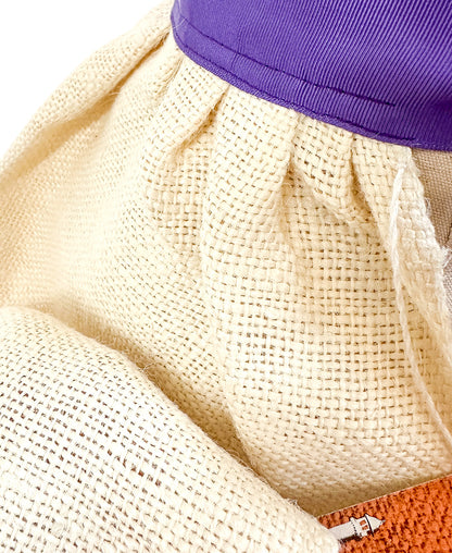 1950s MCM Apron with Grape Appliqué Pocket