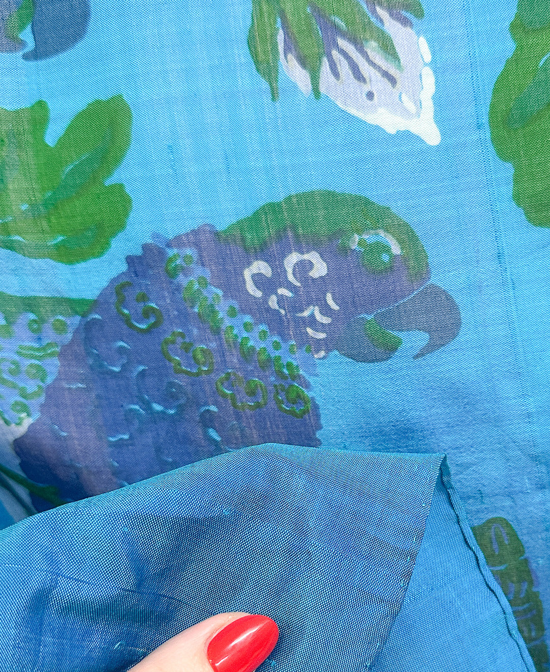 1960s Topical Bird Silk Scarf