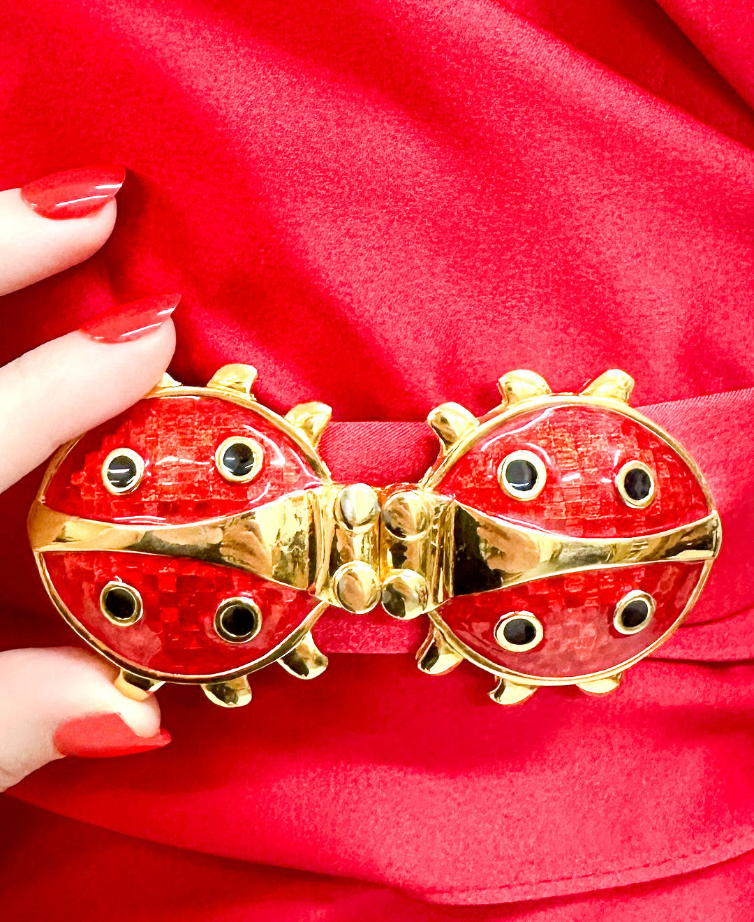1990s Ladybug Belt Buckle