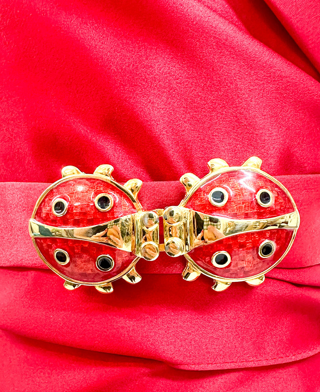 1990s Ladybug Belt Buckle