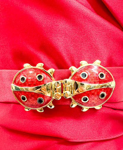 1990s Ladybug Belt Buckle
