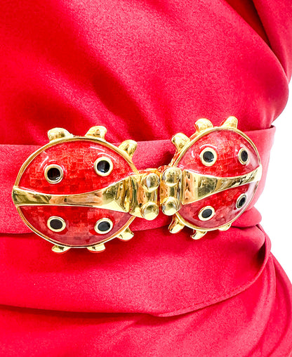 1990s Ladybug Belt Buckle