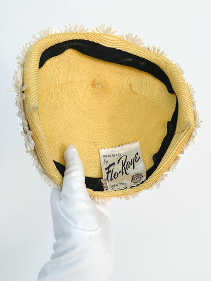 1940s Sunny Daisy Fascinator / One Size