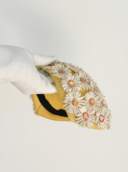 1940s Sunny Daisy Fascinator / One Size