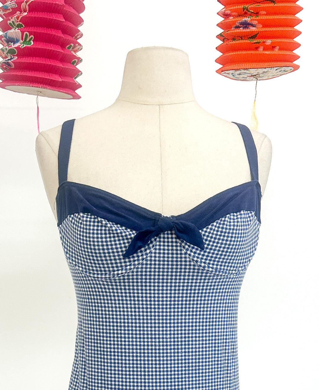 1990s Gingham Bodysuit