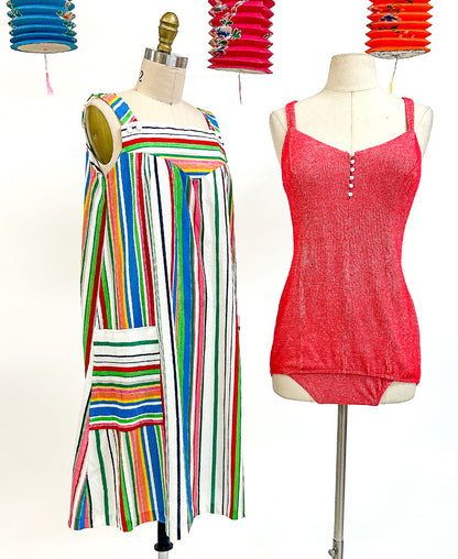 1960s Terry Cloth Swim Suit Cover-up